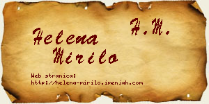 Helena Mirilo vizit kartica
